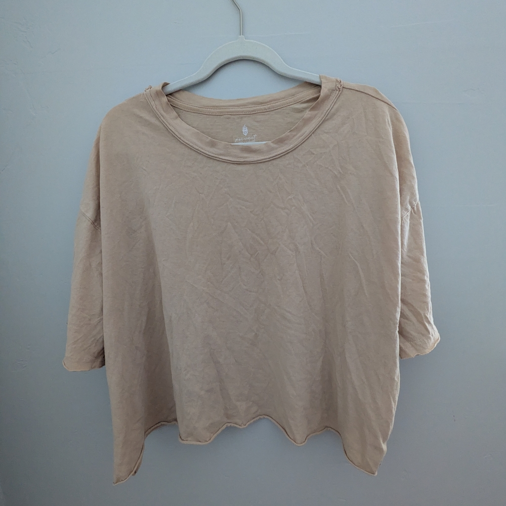 Casual Beige Women's Top